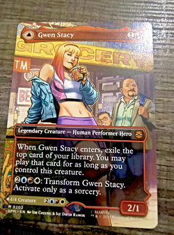 Gwen Stacy (0202) (Borderless) Marvel's Spider-Man Non Foil M/NM Never Played - Image 3