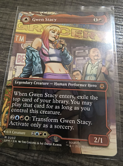 Gwen Stacy (0202) (Borderless) Marvel's Spider-Man Non Foil M/NM Never Played - Image 5