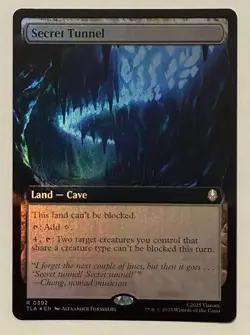 Secret Tunnel Extended Art Foil - Avatar: The Last Airbender MTG - Image 1