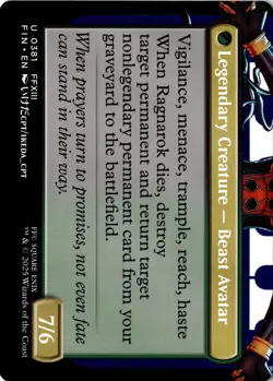 Fang, Fearless l'Cie (Borderless) (Surge Foil) U FINAL FANTASY 526 NM - Image 2