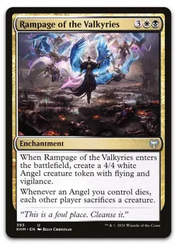 Rampage of the Valkyries #393 (NM) Kaldheim KHM Magic MTG - Image 1