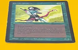 MTG ELVISH ARCHERS Beta (OldManMTG 012-538) - Image 5
