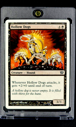 2005 MTG Magic the Gathering 9th Ninth Edition Core #139 Hollow Dogs Black NM - Image 1