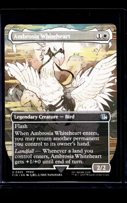 MTG Magic the Gathering FIN Final Fantasy Borderless #325 Ambrosia Whiteheart - Image 1