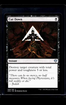 2022 MTG Magic The Gathering DMU Dominaria United #89 Cut Down - Image 1
