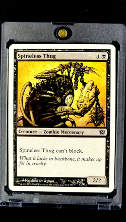2005 MTG Magic the Gathering 9th Ninth Edition Core #165 Spineless Thug Black - Image 1