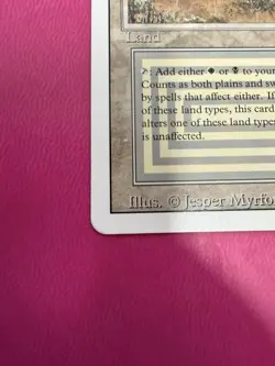 Scrubland 1x MtG Revised LP/NM **See Pictures!** - Image 3