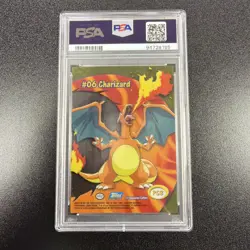 2000 Topps Pokemon TV Animation Clear Cards #PC3 Charizard PSA 10 GEM MINT JY - Image 2