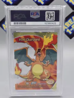 2000 TOPPS POKEMON TV ANIMATION CLEAR CARDS #PC3 CHARIZARD PSA 10 GEM MINT - Image 2