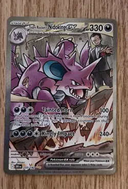Team Rocket's Nidoking ex 233/182 SIR SV: Destined Rivals Pokemon TCG NM - Image 1