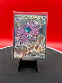 Pokemon TCG Team Rockets Nidoking EX Holo Card 233/182 Destined Rivals SIR NM - Image 1