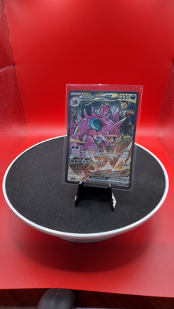 Pokemon TCG Team Rockets Nidoking EX Holo Card 233/182 Destined Rivals SIR NM - Image 2