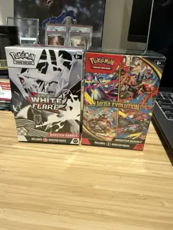 Pokemon Mega Evolution and White Flare Booster Bundle - Image 1