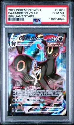 PSA 10 GEM MINT Umbreon VMAX TG23/TG30 Pokemon Brilliant Stars Trainer Gallery - Image 1