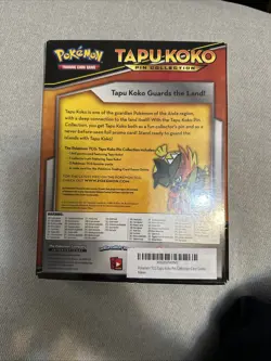 Pokemon TCG - S&M Tapu Koko Pin Collection Box - 3 Booster Packs - 2017 - Image 3