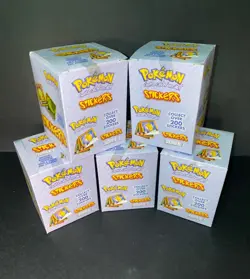 Pokemon 5 x Series 1 Stickers Box Artbox Sealed Vintage 1999 - Image 1