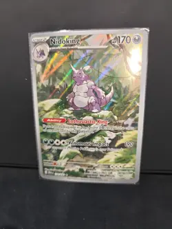 Pokemon TCG 151 Nidoking 174/165 SiR Illustration Rare Full Art Scarlet Violet - Image 1