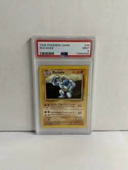 Pokemon Machoke 34/102 PSA 9 1999 Base Set - Image 1