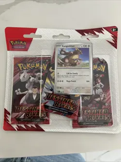 Pokemon Destined Rivals 3-Pack Blister Kangaskhan Sealed Rare Mint SHIPS FAST - Image 1