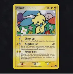 Pokemon TCG, Minun 4/17 Holo & Minun 12/17 (Pop Series) - Image 1