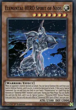 Elemental HERO Spirit of Neos 1st Ed Super Rare POTE-EN001 Yu-Gi-Oh! - Image 1