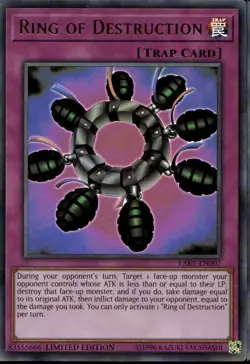 Ring of Destruction Ltd Ed Ultra Rare LART-EN007 Yu-Gi-Oh! - Image 1