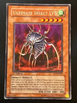 Ultimate Insect LV5 FET-EN007 Rare 1st Edition Moderate Play Yugioh - Image 1