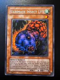 Ultimate Insect LV1 SOD-EN005 Rare Unlimited Near Mint Yugioh - Image 1