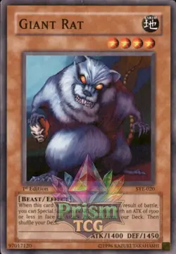 1st Ed Giant Rat SYE-020 Yugioh - Image 1