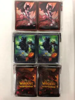 WORLD OF WARCRAFT TCG : PREMIUM DECK SLEEVES x3 - SELORA, DEATHWING & HEADLESS - Image 3