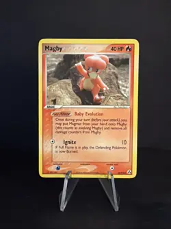 Pokemon TCG Magby EX Legend Maker Set 58/92 Near Mint - Image 1