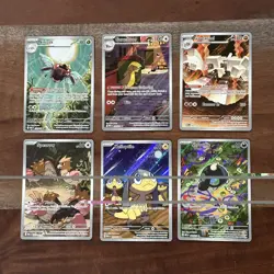 Pokemon TCG Mega Evolution Illustration Rare Card Lot of 6 NM/M - Image 1