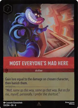Most Everyone's Mad Here Foil 151/204 Reign of Jafar Disney Lorcana - Image 1