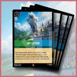 Disney Lorcana: Ink Geyser 119/204 Rare Archazia's Island x4 - Image 1