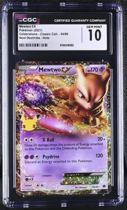 Mewtwo *CGC 10* Holo *Celebrations* #54 *2021* Pokemon - Image 1
