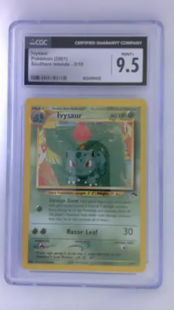 CGC 9.5 MINT+ Ivysaur 2001 Southern Islands 5/18 Pokemon Card - Image 1