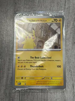 Pokemon Pikachu At The Museum x Natural History London Jumbo Card - Sealed - Image 1
