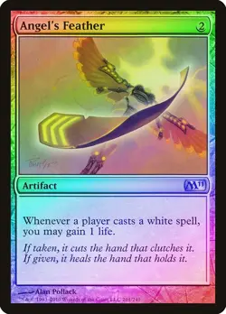 Angel's Feather FOIL Magic 2011 / M11 NM Artifact Uncommon MAGIC CARD ABUGames - Image 1