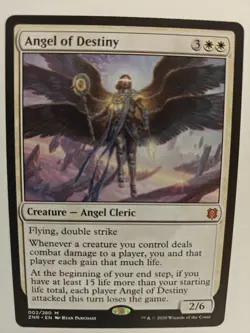 MTG Magic the Gathering Angel of Destiny (2/493) Zendikar Rising LP - Image 1