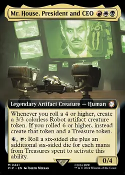 MTG Magic the Gathering Mr. House, President and CEO (421/1189) Fallout LP - Image 1