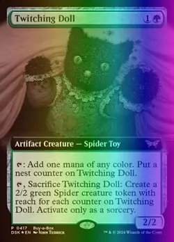 MTG Twitching Doll (417/499) Duskmourn House of Horror LP FOIL - Image 1