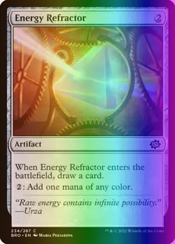 MTG Magic the Gathering Energy Refractor (234/416) The Brothers' War LP FOIL - Image 1