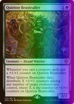 MTG Quirion Beastcaller (175p/160) Dominaria United Promos LP FOIL - Image 1