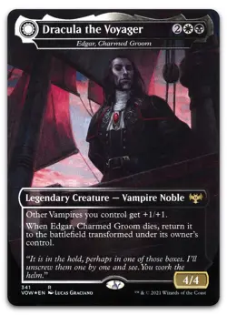 Dracula the Voyager - Edgar, Charmed Groom #341 (LP) Crimson Vow VOW Magic MTG - Image 1