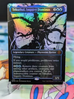 MTG Phyrexia: All Will Be One- Tekuthal, Inquiry Dominus 302 (Showcase) Foil - Image 1