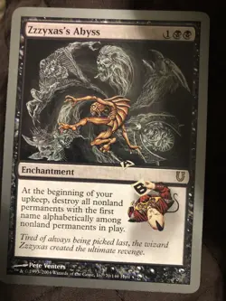 MTG Zzzyxas's Abyss Unhinged Regular Rare-NM - Image 1