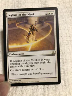 Leyline of the Meek 1x Guildpact NM White Rare MAGIC THE GATHERING (3353) - Image 1