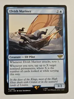 Magic The Gathering MTG Elvish Mariner Lord of the Rings: #0283 - Image 1