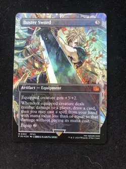BUSTER SWORD MAGIC: THE GATHERING FINAL FANTASY #0351 BORDERLESS FOIL - Image 1
