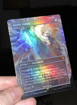 BUSTER SWORD MAGIC: THE GATHERING FINAL FANTASY #0351 BORDERLESS FOIL - Image 3